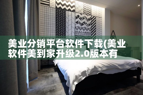美业分销平台软件下载