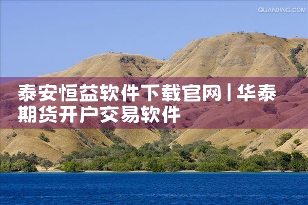 泰安恒益软件下载官网